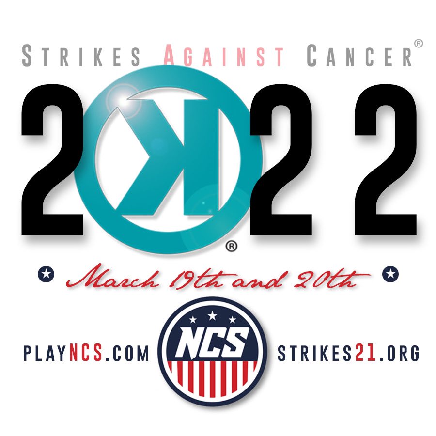 strikes21's tweet photo. Strikes Against Cancer Tournament 2022 “March 19th &amp; 20th”.  Register at https://t.co/8cpO39YcAN https://t.co/RtG2S7kjgH