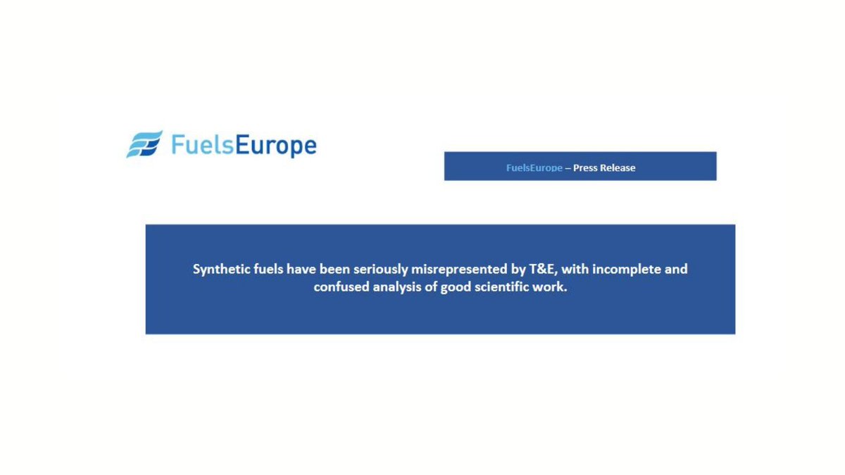 Contrary to the conclusions made by T&amp;E on 6 December, the latest @IFPENinnovation study clearly shows that the use of synthetic fuels in cars results in a dramatic reduction in CO2 emissions &amp; no significant effect on pollutants emissions vs fossil fuels. bit.ly/3lPN9RF