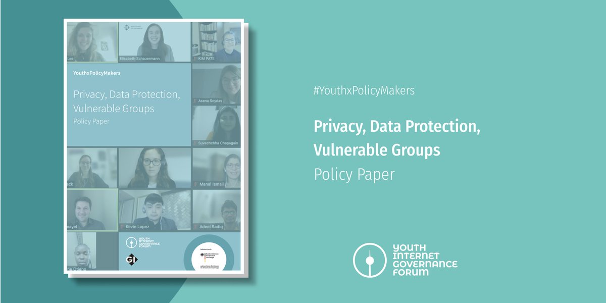 Get ready for the final #YouthxPolicyMakers policy paper! The ambassadors share their positions on #privacy &amp; #dataprotection, which they discussed with <a href="/MarinaKaljurand/">Marina Kaljurand MEP</a> &amp; Rachael Gallagher @meta👉t1p.de/t38k Want to hear more? Check out our other papers for #IGF2021!