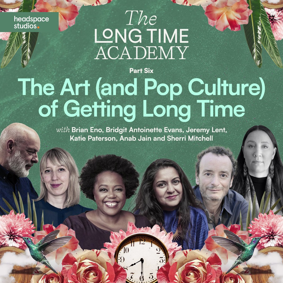 The Long Time Project (@longtimeproject) on Twitter photo The Long Time Academy is now live! 🍃 Part 6: The Art (and Pop Culture) of Getting Long Time is out now🌸
Featuring a truly incredible visiting faculty:
<a href="/brianeno/">Brian Eno</a>, @bridgitaevans, <a href="/JeremyRLent/">Jeremy Lent</a>, <a href="/ktmpaterson/">Katie Paterson</a>, <a href="/anabjain/">Anab Jain</a> & <a href="/sacred411/">Sherri Mitchell</a>
Listen here: link.chtbl.com/longtime?sid=s… The Long Time Academy is now live! 🍃 Part 6: The Art (and Pop Culture) of Getting Long Time is out now🌸
Featuring a truly incredible visiting faculty:
<a href="/brianeno/">Brian Eno</a>, @bridgitaevans, <a href="/JeremyRLent/">Jeremy Lent</a>, <a href="/ktmpaterson/">Katie Paterson</a>, <a href="/anabjain/">Anab Jain</a> & <a href="/sacred411/">Sherri Mitchell</a>
Listen here: link.chtbl.com/longtime?sid=s…