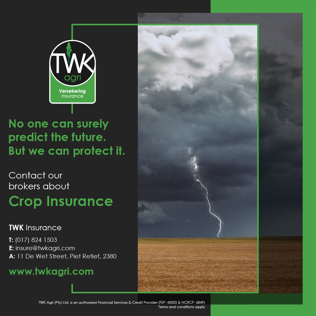 TWK_Agri's tweet photo. TWK INSURANCE DIVISION!
No one can surely predict the future BUT we can protect it! Make sure your crop is insured! Contact us today on (017) 824 1503 for more information.
#twkagri #twkinsurance #cropinsurance https://t.co/cvNDxwtrx0