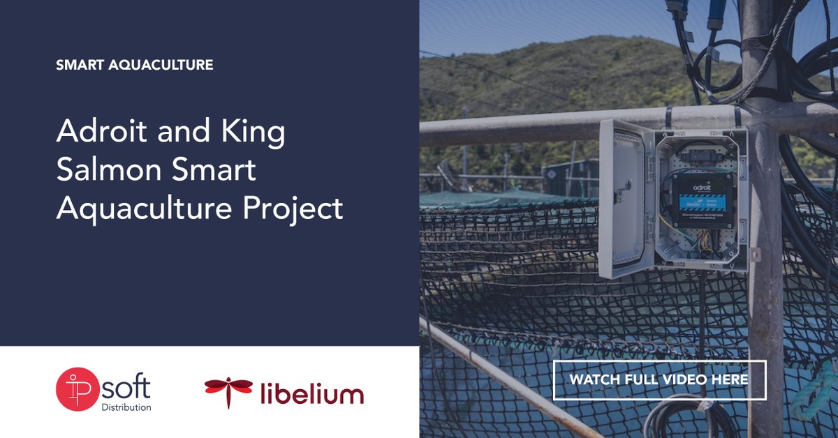 IPsoft_SA's tweet photo. This is salmon farming for the future! Check out this clip of @libelium data loggers and
sensors being installed at the Ruakaka Salmon Farm in New Zealand.
Watch here: https://t.co/5dLqc5eVlf

#Libelium
#AquaCulture
#Ipsoft
Watch the full video online.
https://t.co/RoRPSfDUVo https://t.co/kHJ92kBlRb