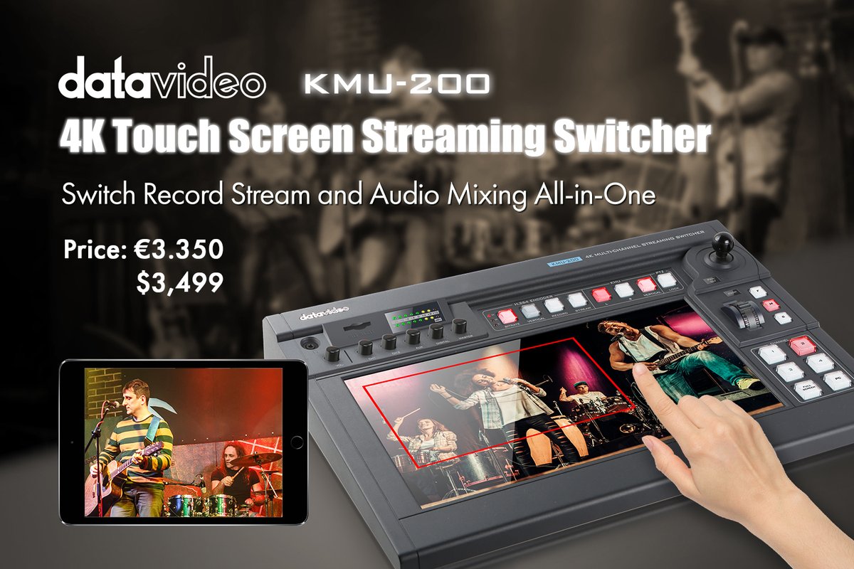 KMU-200 is an All-In-One solution with video switching, streaming, recording, and audio mixing
bit.ly/32A4aU4