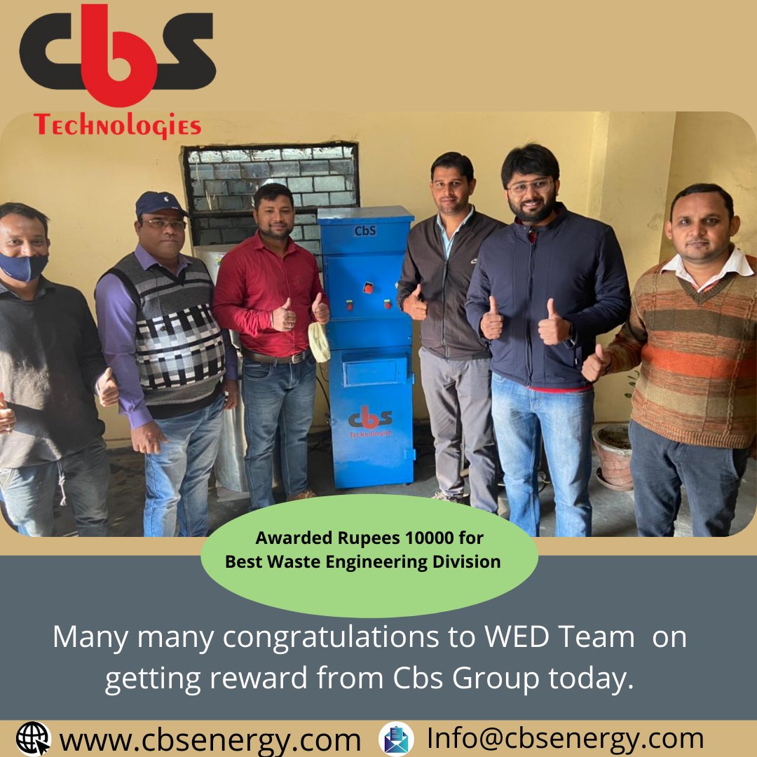 CbS_Energy's tweet photo. Congratulation ,Today the owner of Cbs Technologies Pvt Ltd. is very happy that he has given a reward of to his team.
#industrialequipment #oilfiltration #oilfiltrationmachine #organicwastecompostingmachine #compostingmachine #biotoilet #oxygengenerator #oxygenconcentrator https://t.co/r6aC6NUcan