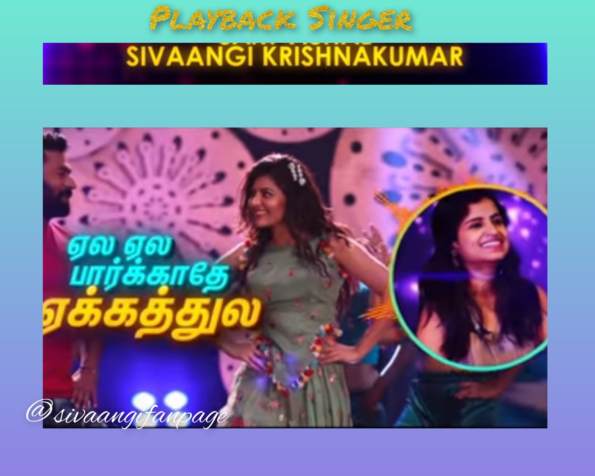 sivaangifanpage's tweet photo. Darling's First song as play back singer
#TalkuLessuWorkuMoreu from #MurungakaiChips released on bigscreens today.🔥

All the best to the team.
@AthulyaOfficial @imKBRshanthnu @LIBRAProduc

#Sivaangi @sivaangi_k https://t.co/Z7qvHBXQqB