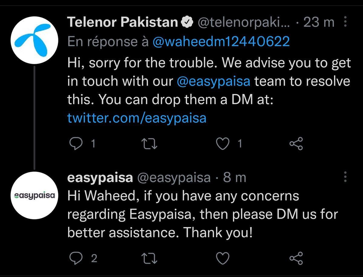 VOCPK1's tweet photo. That's some great responsiveness @easypaisa https://t.co/5nlHBSq19H