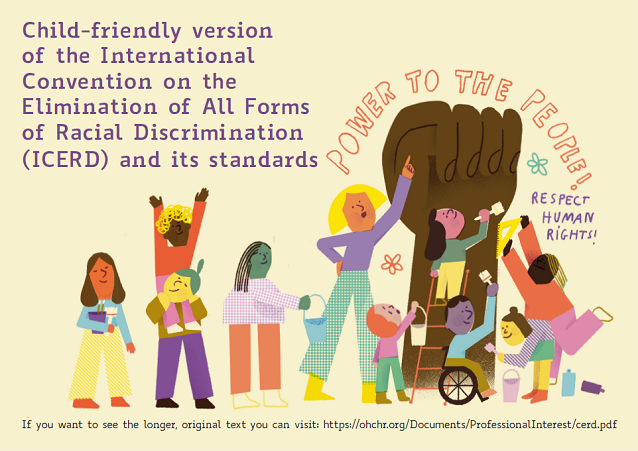 IMADR_Geneva's tweet photo. On #HumanRightsDay, IMADR and @ChildRightsCnct launch the child-friendly ICERD and its standards in English, French and Spanish!

We had consultations with children to make it a practical human rights education tool to #fightracism🧒🏿🧒🏾🧒🏽🧒🏼🧒🏻

📲: https://t.co/r40n5OzMha https://t.co/lasWGBKfmL