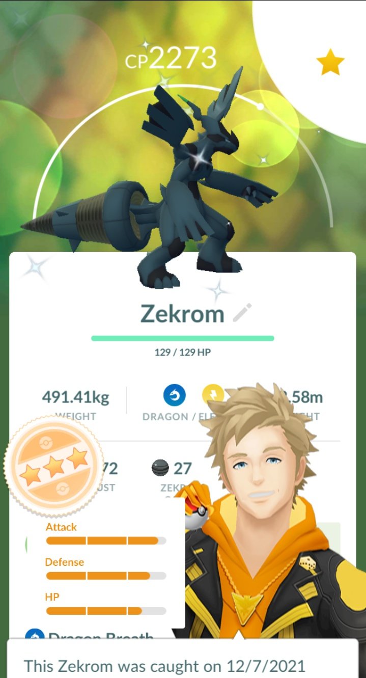 Pokemon Go trainer on X: Forgot to mention early this week i got lucky  again with new shiny legendary, Shiny Zekrom ✨ this season is goin good so  far. So happy 🤩😍 #