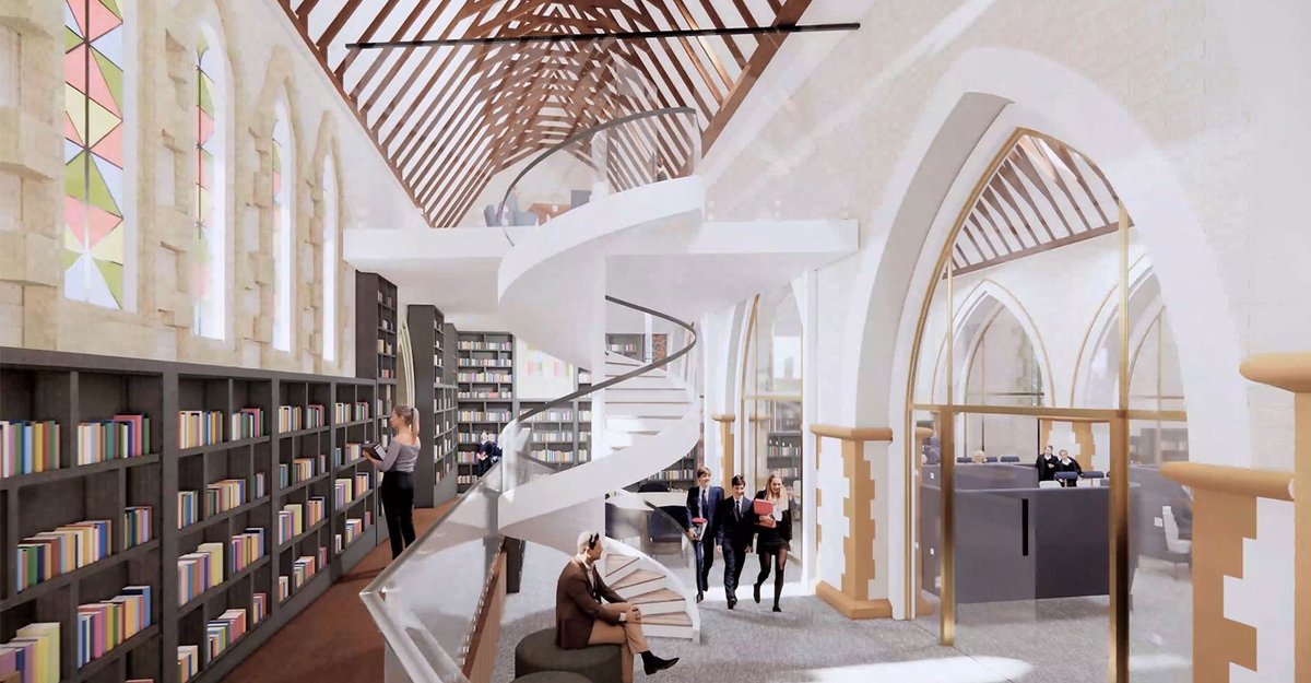 squiresandbrown's tweet photo. Our St Andrew’s Church Study Centre project at Bradfield College has appeared in the Independent Schools Magazine. The article explains how squiresandbrown’s design will help transform the school’s approach to teaching &amp; learning and the way in which pupils study &amp; work together. https://t.co/glxGJKxm9z