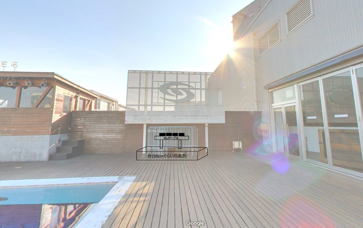 Waterフロアは写真の場所に特設DJブースができます。
昨年CIRCUSでの初回Emoningは超好評で今回2回目。Emoningの名前通りメロディックでエモいフロアになります。
phritzさんはずっとブッキングしたかった方。TODAY IS THE DAYのLIVEは長原つぐみさんが歌いにきてくれます。中年SAKOもいるよ。