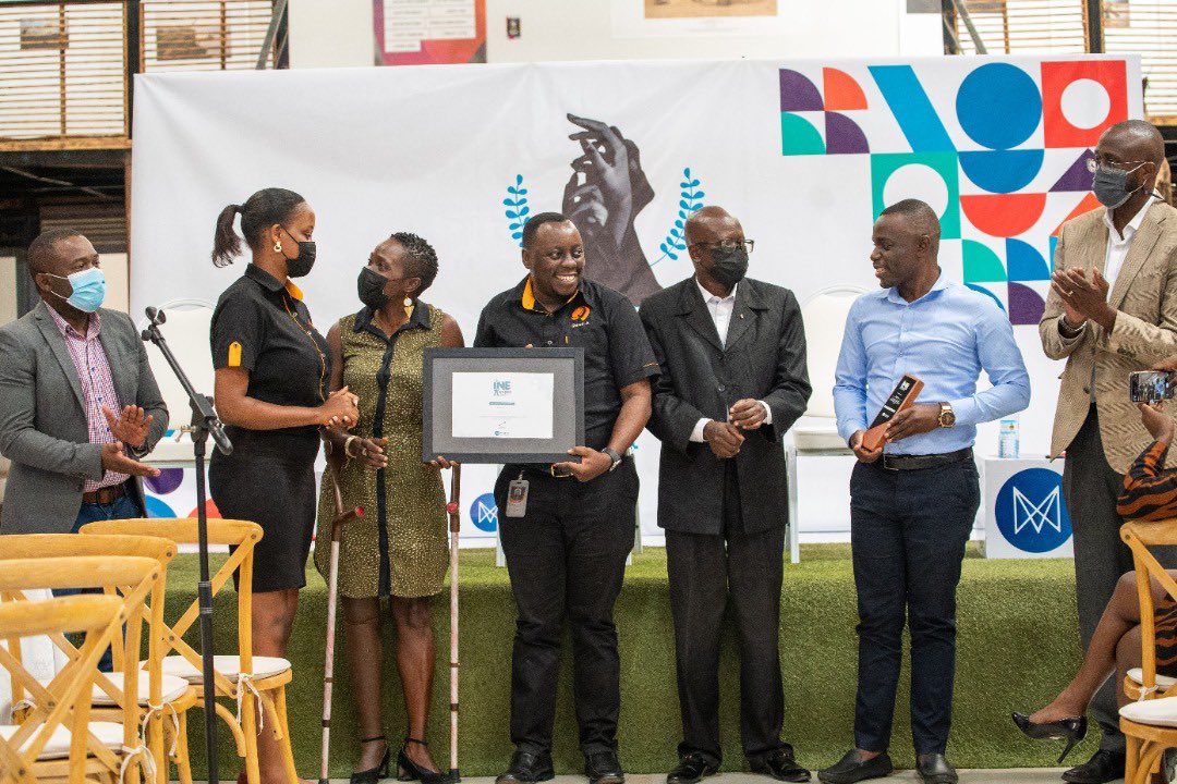 MotivUG's tweet photo. The Ine’ legacy award goes to @QuadArecords for their contribution to rebranding Uganda and Africa through sound. #YearoftheCreative https://t.co/UpeBzsdxG7
