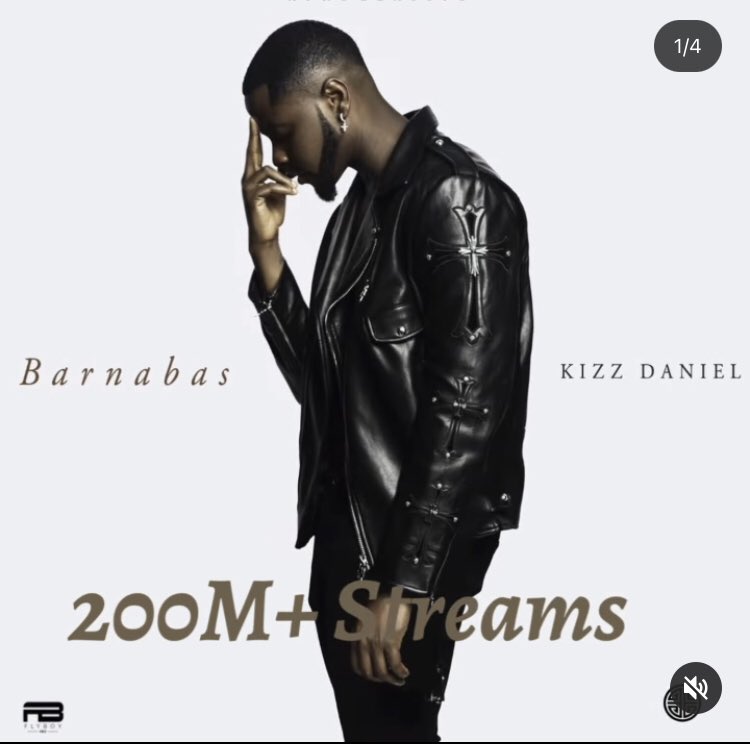 Congratulations <a href="/KizzDaniel/">VADO D’GREAT 🥷</a>
Kizz Daniel, ‘Barnabas’ has surpassed 200 MILLION streams across all platform.