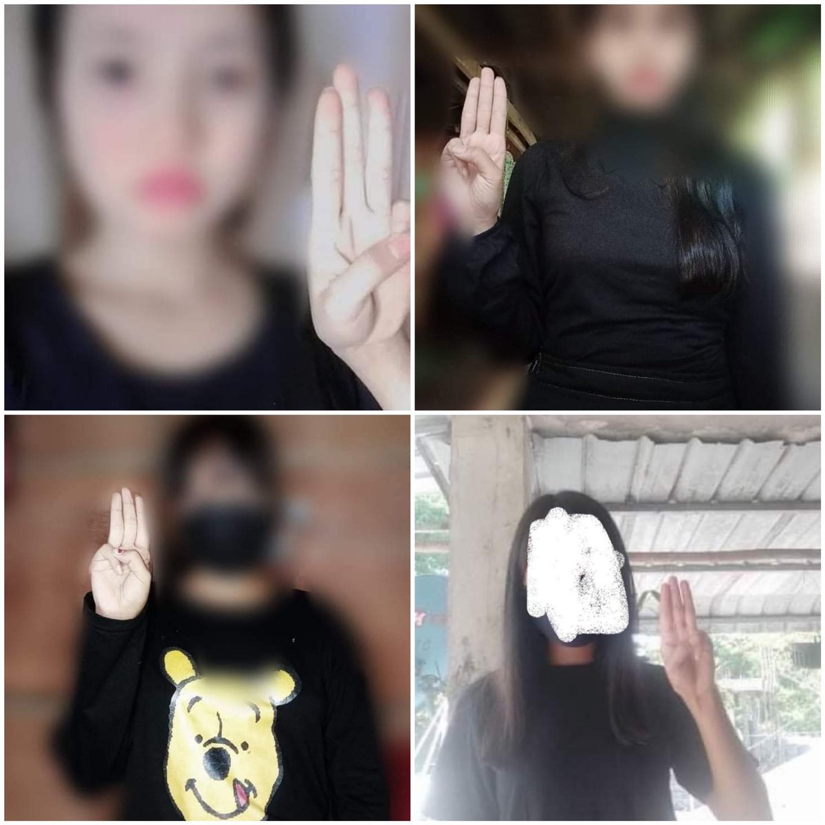 miN13700's tweet photo. Local youths in #Einme township, Myaungmya District, Ayeyarwady Division, staged #SilentStrike on December 10 to protest against the military coup.
#OurCityOurRules
#Dec10Coup
#WhatsHappeningInMyanmar https://t.co/vIJBLZDn1y