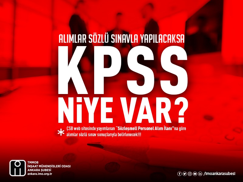 IMOAnkaraSubesi's tweet photo. 📣KAMU İSTİHDAMI SÖZLÜ MÜLAKATLARLA YAPILACAKSA KPSS’NİN NE ANLAMI VAR?

İMO Ankara Şubesi Yönetim Kurulu'nun yapmış olduğu açıklamaya ulaşmak için lütfen tıklayınız 👇
https://t.co/2zz3MfPEOs https://t.co/0OkljPLHDg