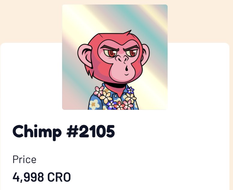 Crypto_G_Invest's tweet photo. Cronos chimps are hot 🥵 🥵🥵🥵 Time to buy them!

Show your #chimp + the price and let’s sell him today 💰

@CronosChimpClub @cronosapp #artwork #NFTartists #nftcollectors #nftart #cro #CroFam https://t.co/ZQ8GoJlnlh