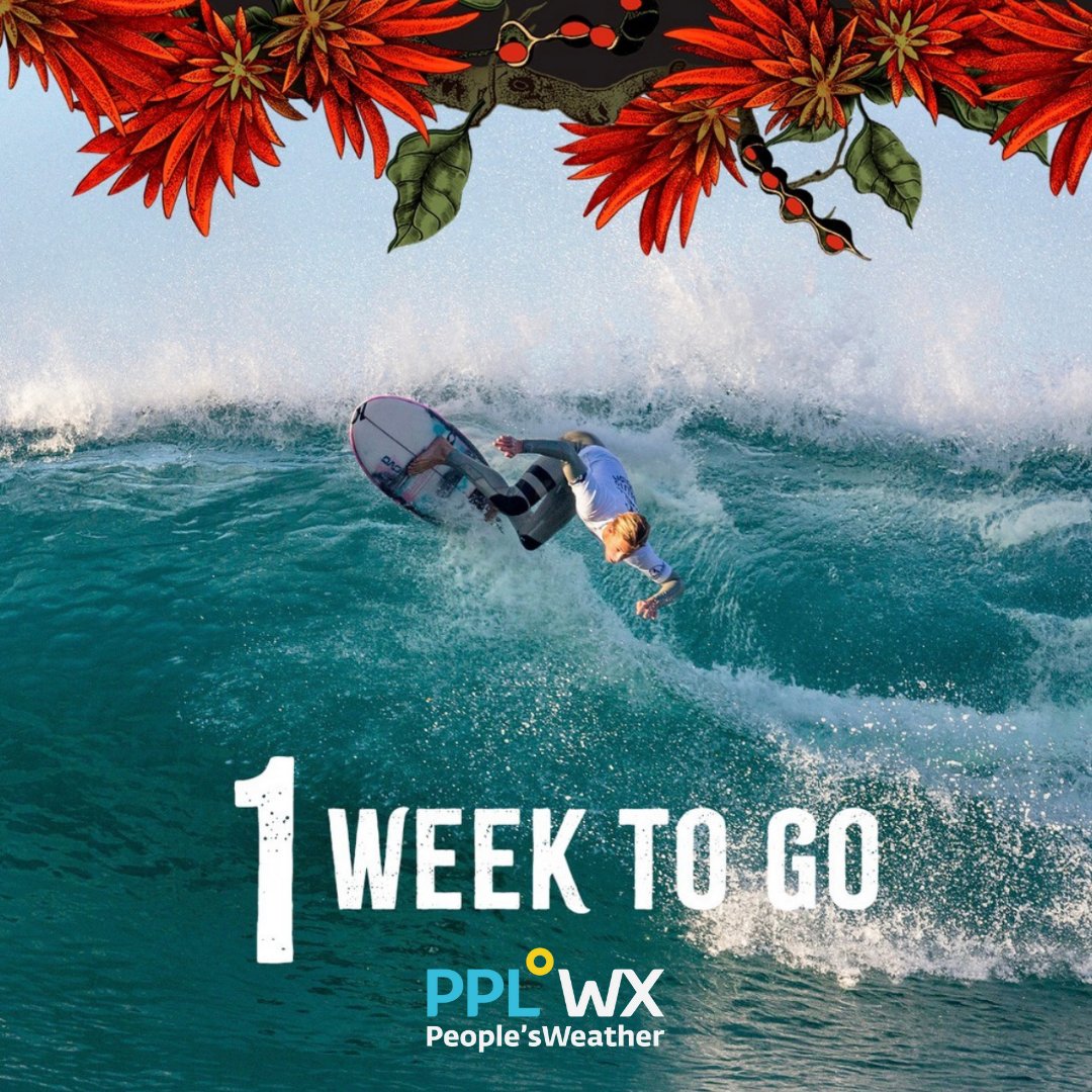ONE WEEK TO GO!!!

Catch <a href="/TheBallitoPro/">The Ballito Pro</a> live on DStv Ch-180 and Openview Ch-115 from the 17th - 19th December at 11:00 - 13:00.
#PPLWXLive