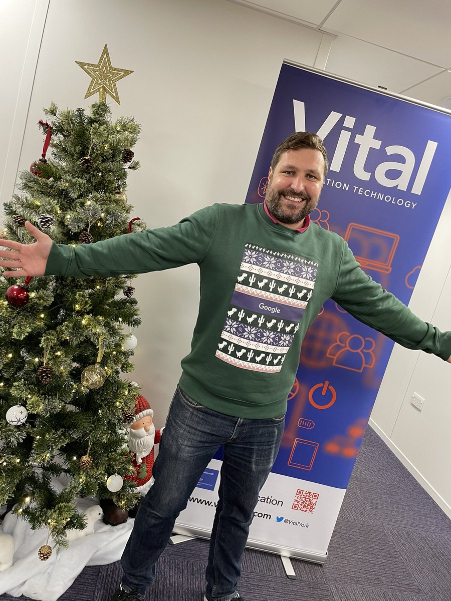 Thanks <a href="/GoogleForEdu/">Google for Education</a> just in time for Christmas Jumper Day here <a href="/VitalYork/">Vital York Limited</a>