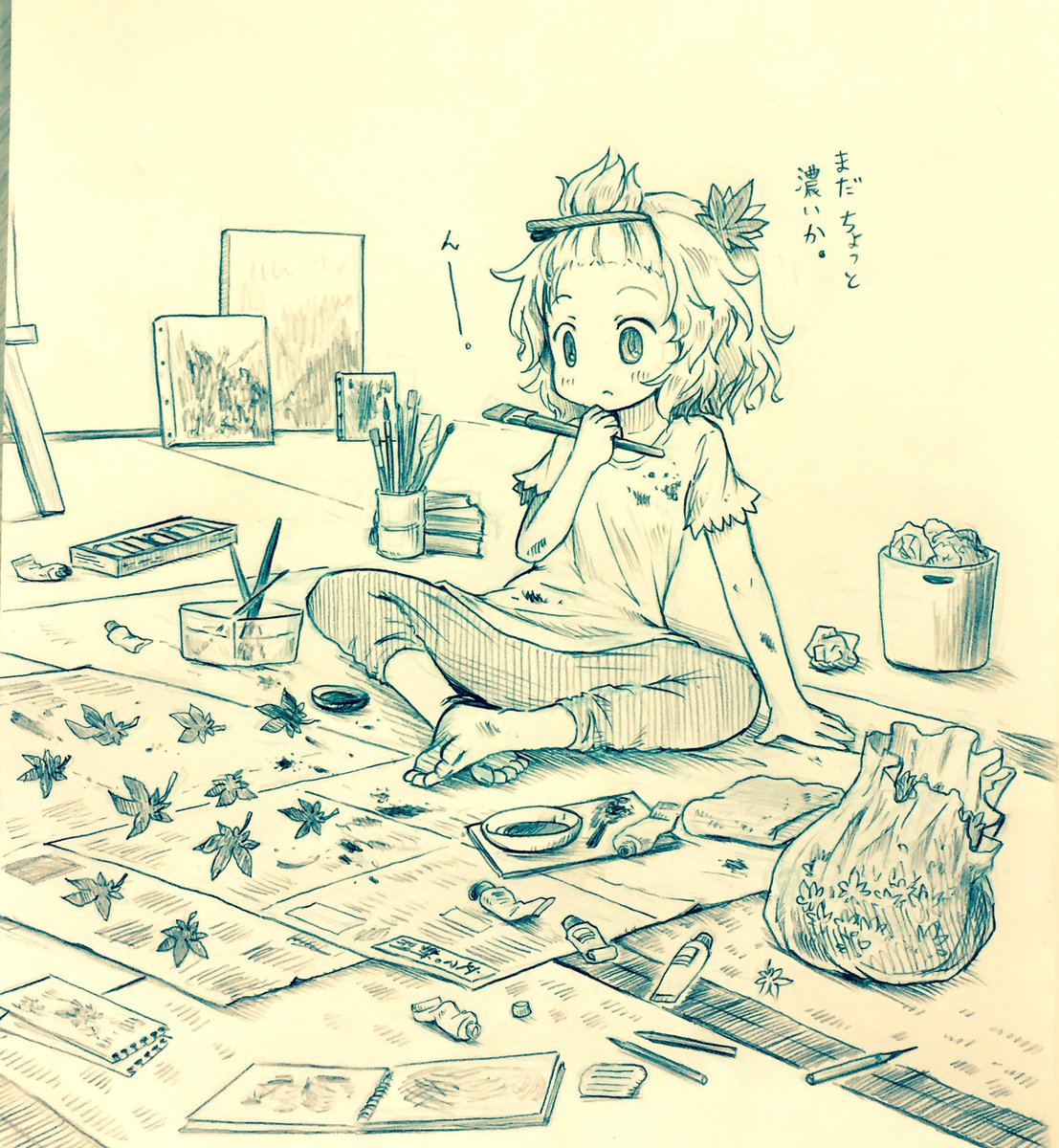 秋静葉 「こういう絵をまた描きたい… 」|アリヌ🍠例大祭せ43abのイラスト