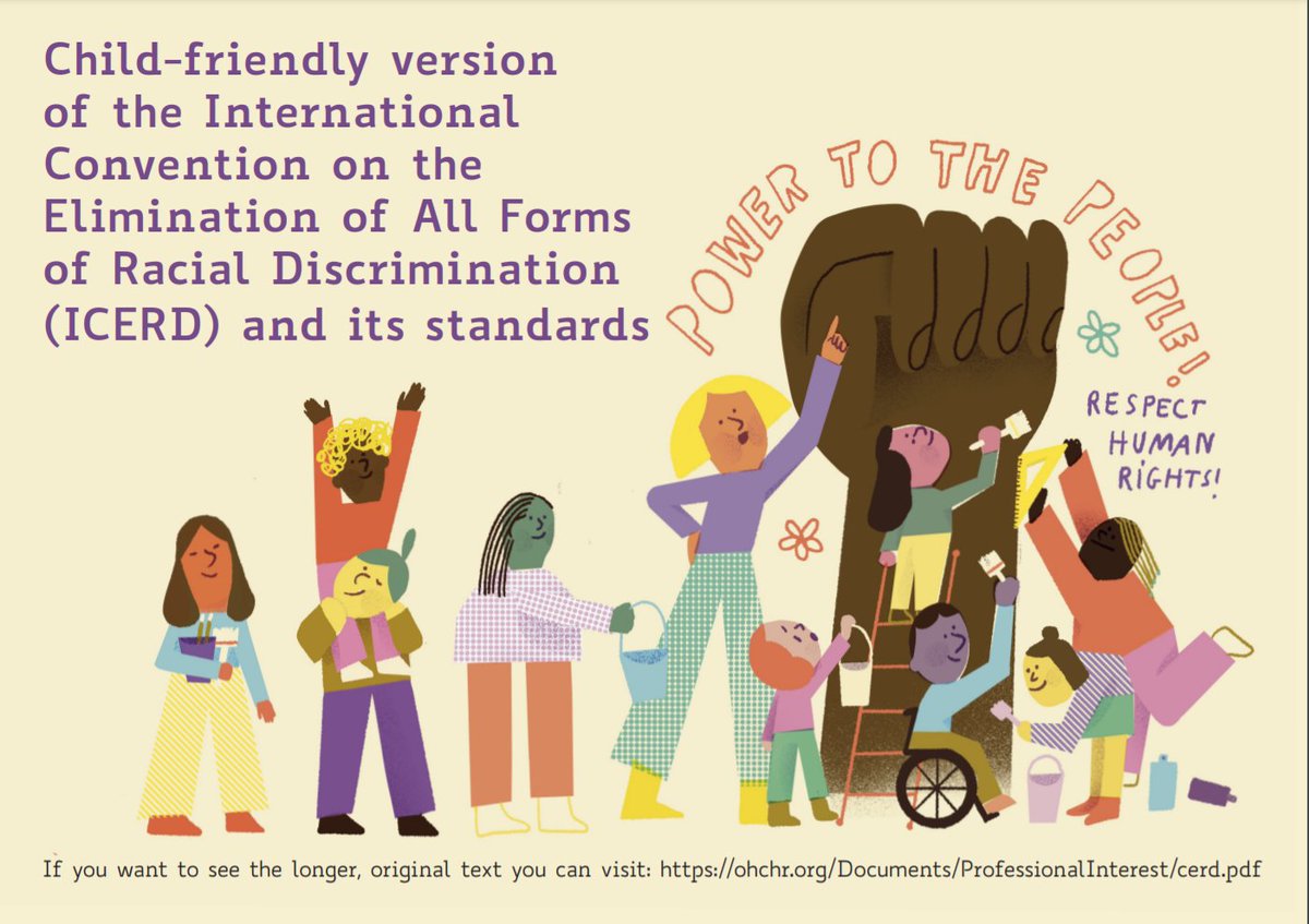 ChildRightsCnct's tweet photo. To mark this #HumanRightsDay, we launch with @IMADR_Geneva a child-friendly International Convention on the Elimination of All Forms of Racial Discrimination (ICERD) &amp; its standards. Please share to empower #CHRDs worldwide!

#FightRacism #ChildRights

➡️https://t.co/KbDh5wsmfC https://t.co/eKhQ6PEa65