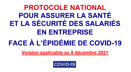 💡 Protocole national actualisé 💡
Pour télécharger le protocole national pour assurer la santé et la sécurité des salariés en entreprise face à l'épidémie de COVID19 actualisé au 8 décembre 2021:
👉 cpme66.fr
#COVID19 #protocolenational #entreprise #cpme66