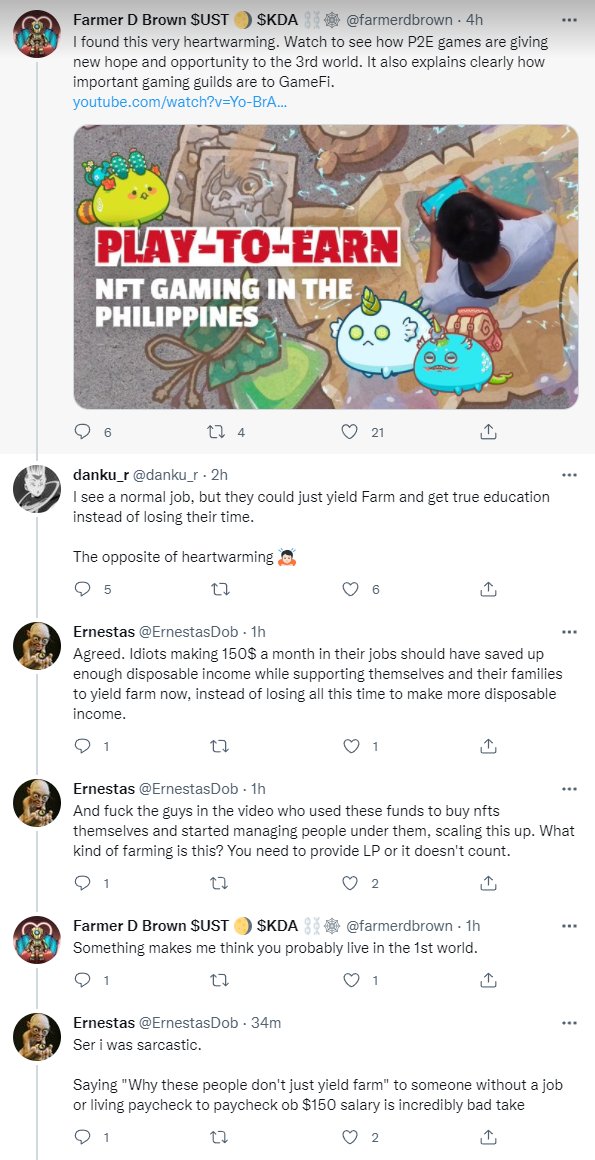 ErnestasCrypto's tweet photo. @MFHAN_W Dude can't say "My bad, I didn't actually watch the video, I come from privileged position in life and my take here didn't take into account the vastly different experiences other people have in 3rd world countries". https://t.co/Q5MUEozc5C