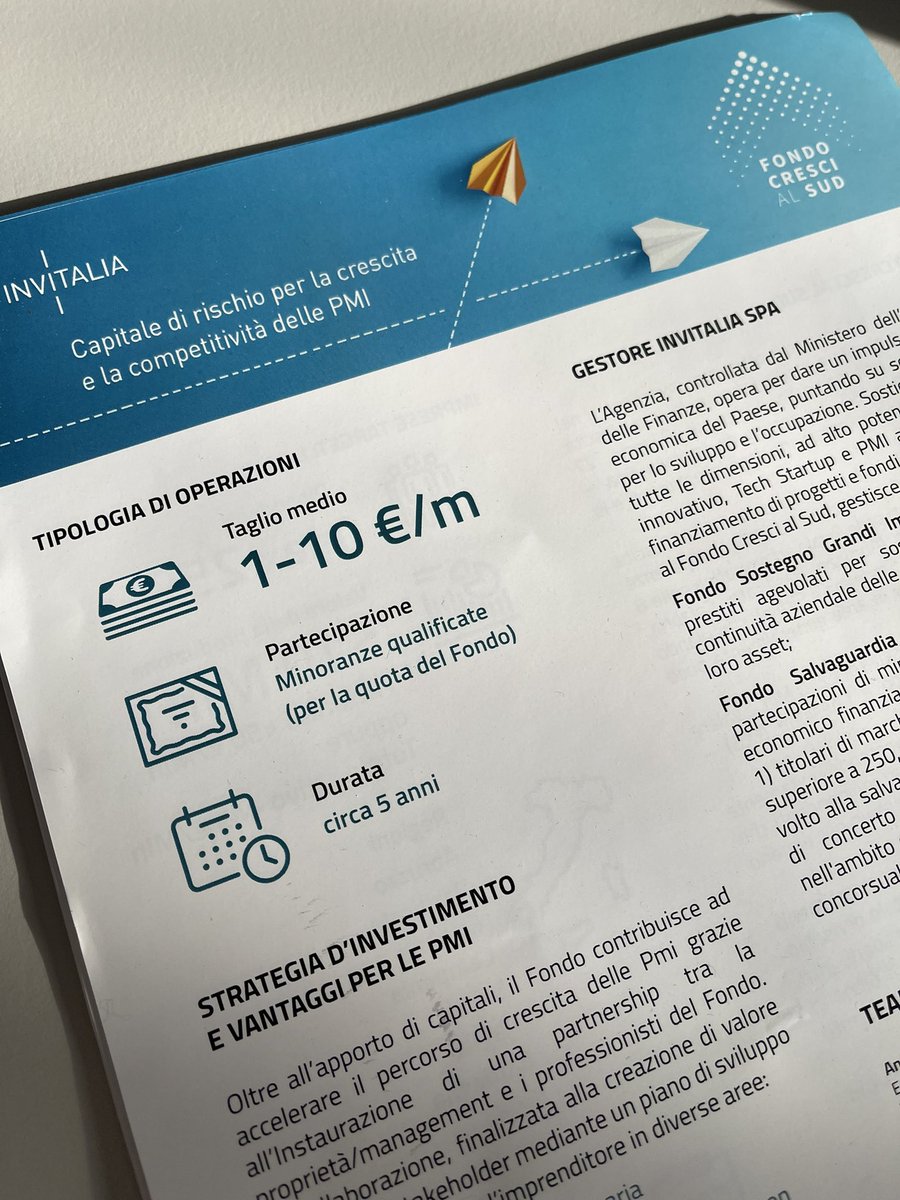 Fondo Cresci al #Sud Per le #PMI del sud che puntano in alto. Questo il titolo dell’incontro organizzato da <a href="/Invitalia/">Invitalia</a> e <a href="/ConfindustriaSa/">ConfindustriaSalerno</a> per raccontare del fondo che finanzia la crescita delle PMI del #mezzogiorno attraverso partecipazioni nel capitale di rischio.