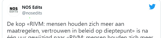 vertrouwen in beleid van een pathologische leugenaar is op een dieptepunt; iemand die dit vreemd vindt?