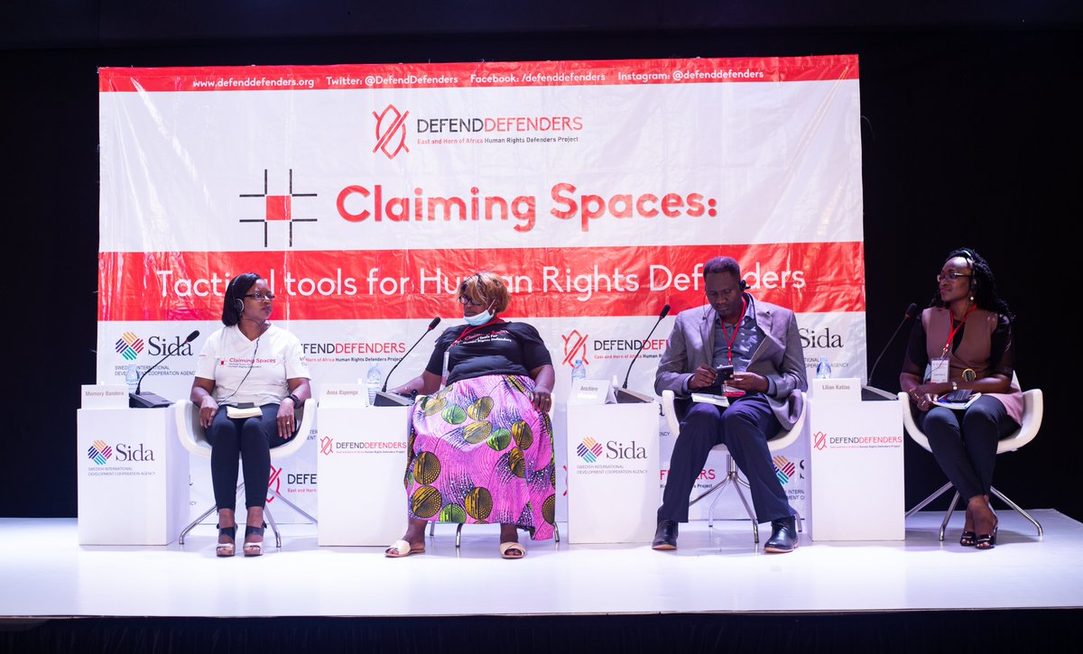 DefendDefenders's tweet photo. Our final panel for #ClaimingSpaces2021 will be guided by our own Director of Programs & Administration @MemoryBandera, and it will discuss how to resource activism in exile. #ExiledHRDs. https://t.co/lr0MSPoaRi
