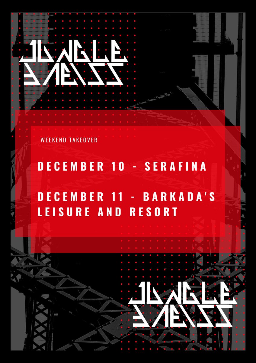 JungleBaess's tweet photo. We at Serafina tonight, 9PM! ++ Neon Rave tomorrow night @ Barkada's! Seize the weekend!! https://t.co/hLYVnb4WZA