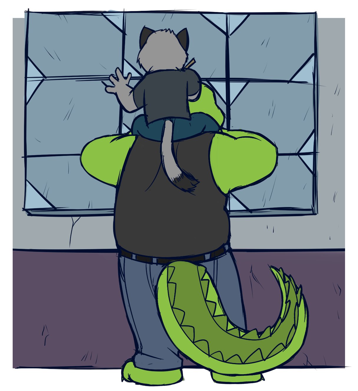 BROK 🐊 OUT NOW! on Twitter: "More Brok &amp; Graff 🎨 @GlassesGator 's  interpretation of a scene prior to game events https://t.co/aoVQKMcg8o" /  Twitter