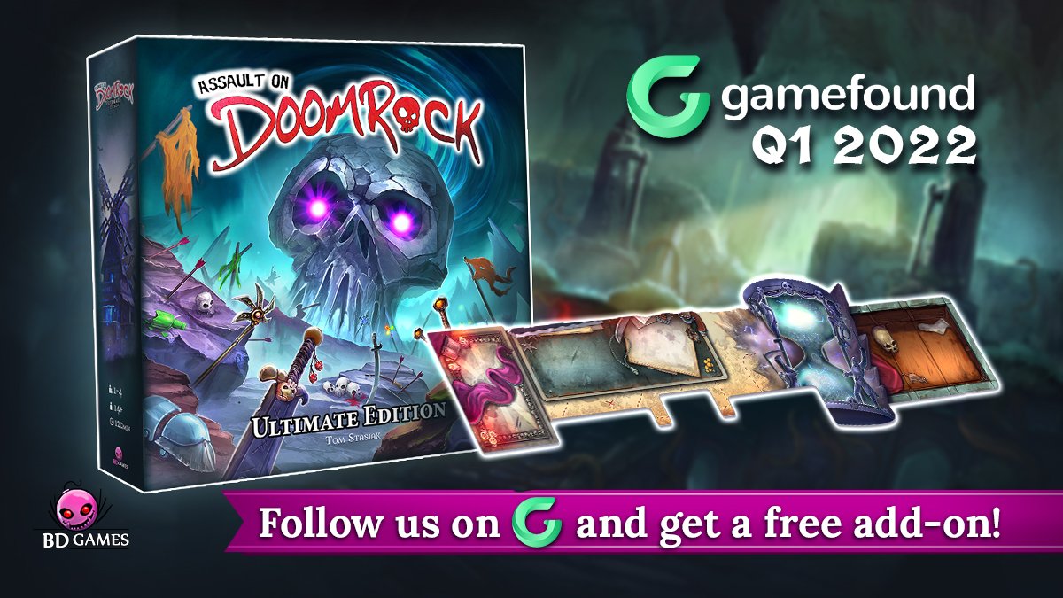 Check out our new draft page for Doomrock Ultimate:
gamefound.com/projects/draft…

There is a neat reward for following the project.

#boardgames #kickstarter