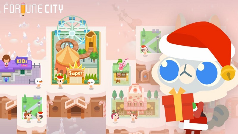 FortuneCityApp's tweet photo. シャンシャンシャン♪シャンシャンシャン♪
キャッシーサンタがFortune Cityにやって来た🎄🎅
市民のみんなもクリスマスコスプレをしているよ。
市長様、今すぐアプリをチェック❗ https://t.co/CMN7OThRTw