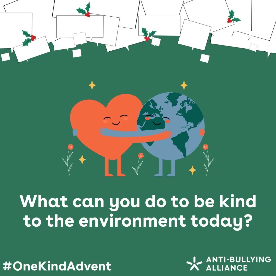 ABAonline's tweet photo. On day 10 of our #OneKindAdvent we want to encourage you to think about what you can do to be kind to the environment today and this weekend? ππΏ https://t.co/8qvECUbmB4