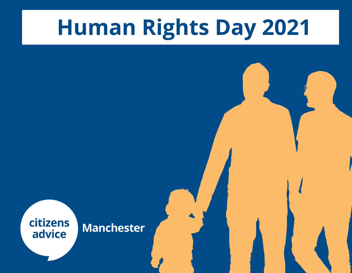 ManchesterCAB's tweet photo. 🌎 Today is Human Right's Day.

This year's theme is reducing equalities and advancing human right's for everyone. If you feel you've experienced discrimination, we can help - get in touch with us today. 

#HumanRightsDay https://t.co/iLbXgsgwE9