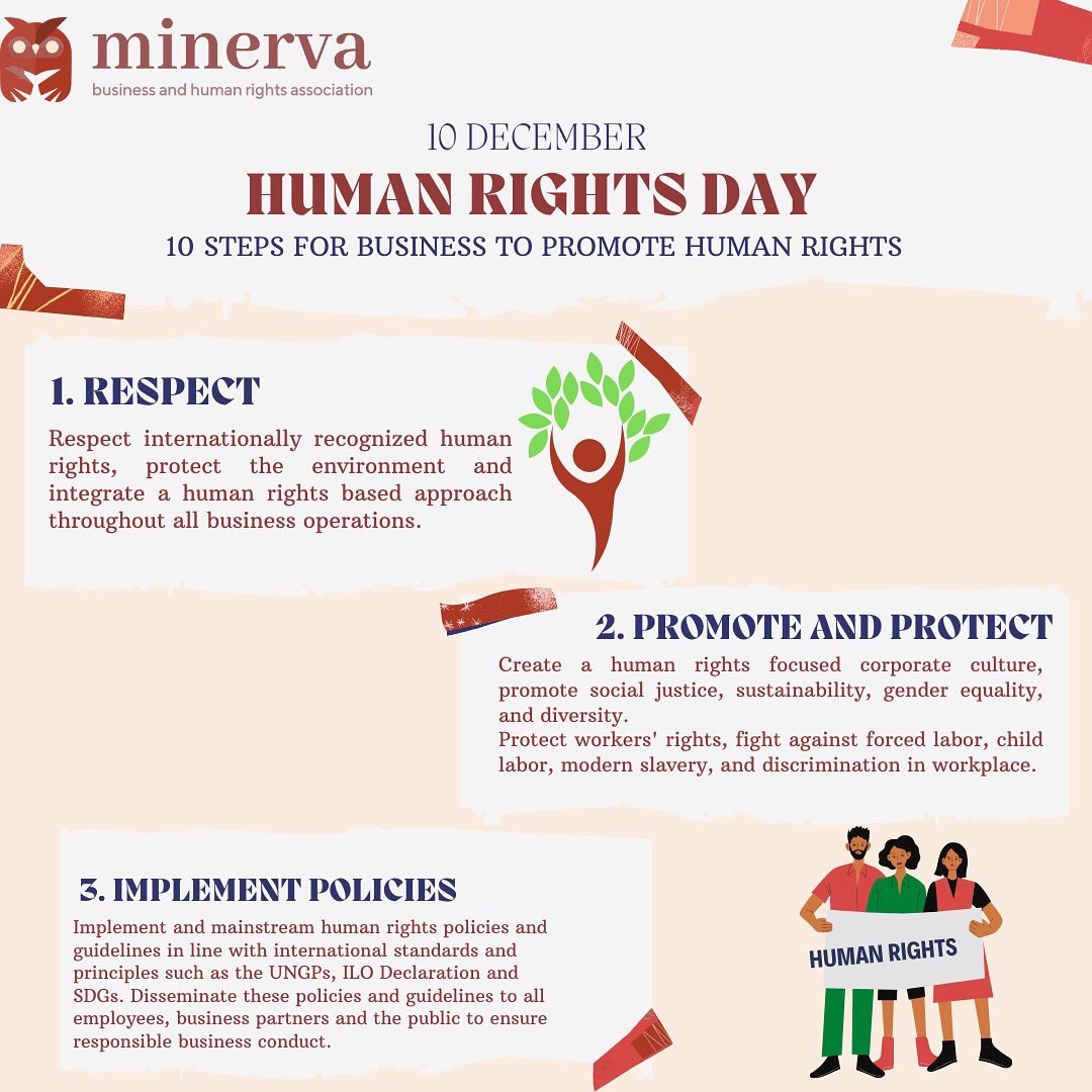minervabhr's tweet photo. December 10 Human Rights Day 🦉 #minervabhr
#humanrightsday #corporateresponsibilitytorespecthumanrights
#10December
#businessandhumanrights
#bizhumanrights
#minervabusinessandhumanrightsassociation
#minervaturkey #humanrights https://t.co/aZunCQWie0