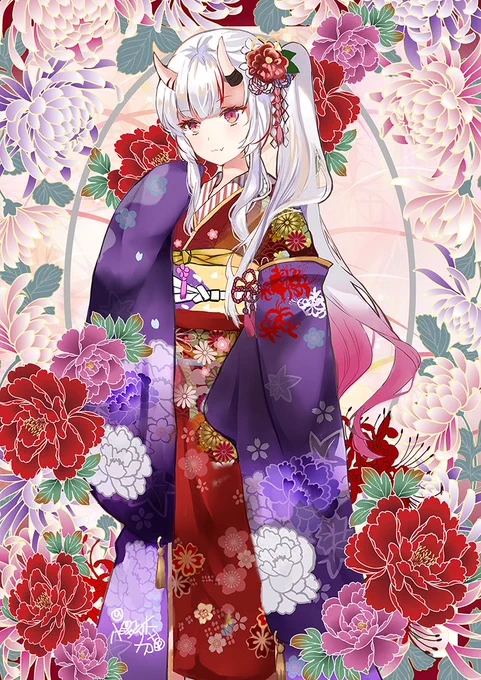 #百鬼あやめ #百鬼絵巻 #正月 百花撩亂 