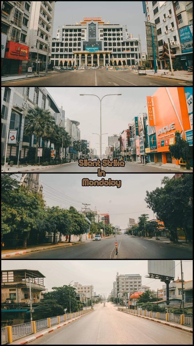 MYANMAR NATIONWIDE SILENTSTRIKE 
AGAINST SAC DICTATORSHIP ✊
Our City Our Rules

#SilentStrikeMyanmar
#HumanRights
#Dec10Coup  
#WhatsHappeningInMyanmar