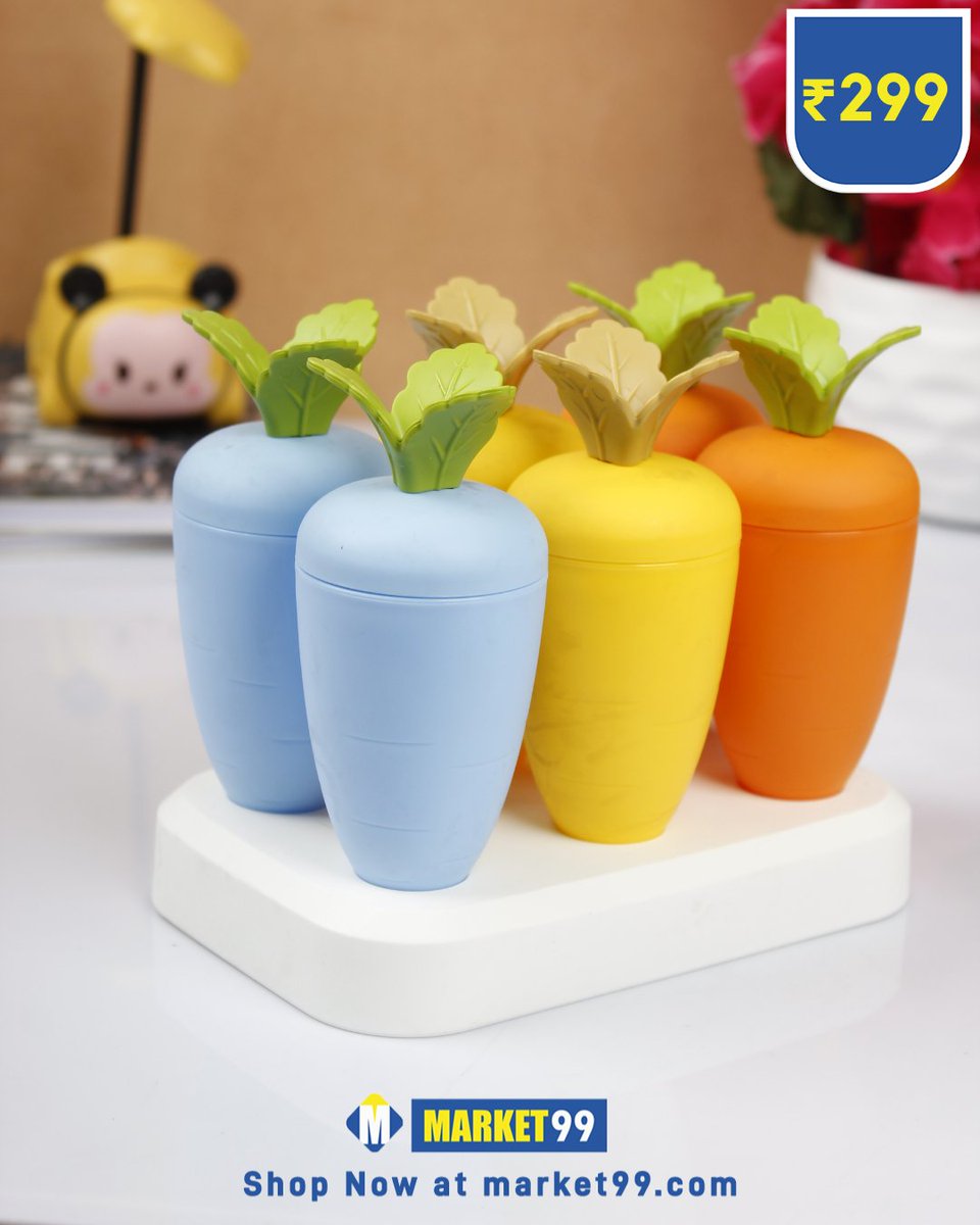 market99india's tweet photo. Ice cream Mould

Fun and vibrant ice moulds to make some delicious homemade icecream.

Shop online on our website https://t.co/fHiVWLdMAz

#icecream #icecreammould #homemadeicecream #icecreamtime #kitcheninspiration https://t.co/2Xr4VIwudI