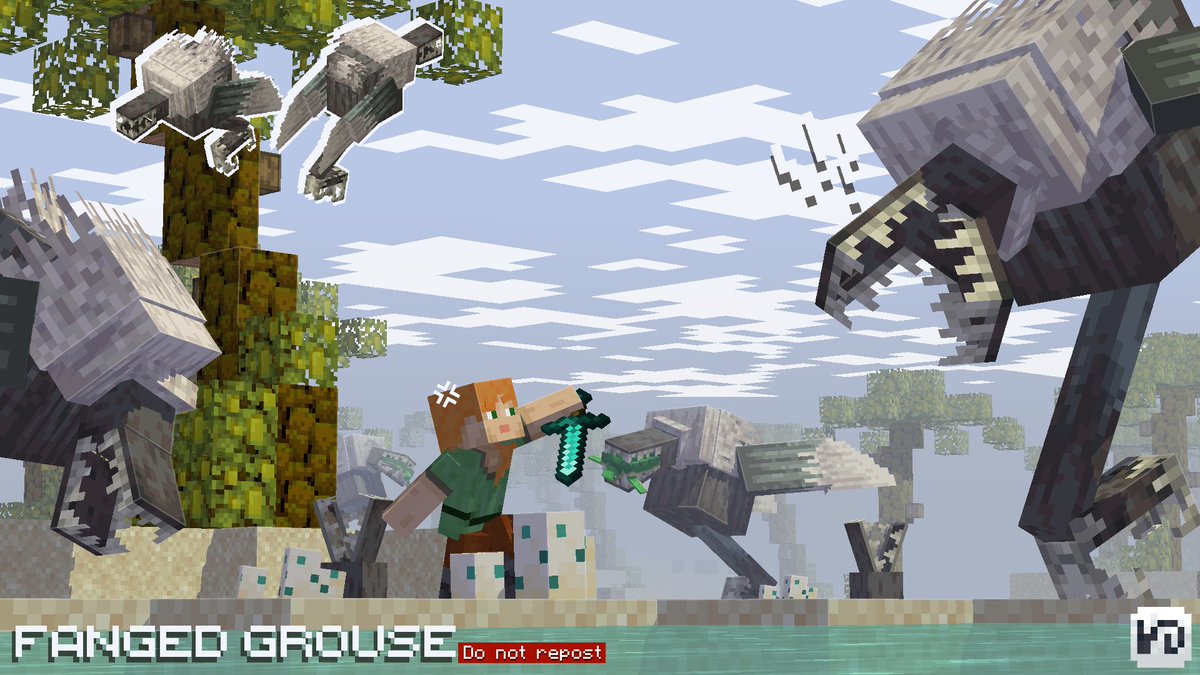 Zy_Wenzy's tweet photo. Ever wondered what a evoker fang would look like as a mob? here it is
The "Fanged Grouse"
#Minecraft https://t.co/bpedjZ3M99