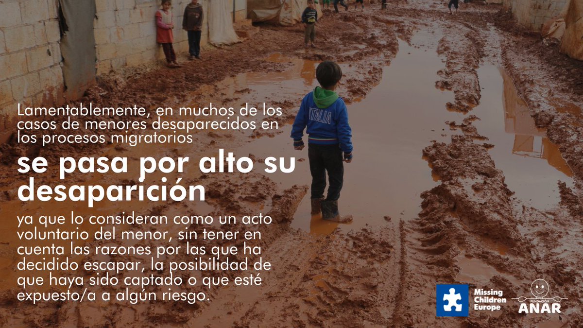 FundacionANAR's tweet photo. #LostInMigration
En muchos casos de menores desaparecidos en procesos migratorios "se pasa por alto" su desaparición ya que consideran que es un "acto voluntario"
Necesitan protección, ayuda y que no se vulneren sus derechos.
Vía @MissingChildEU https://t.co/8mHMrQeK0m https://t.co/dp0dRoIreE