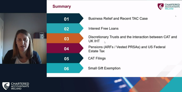 CharteredAccIrl's tweet photo. We're delighted to welcome Beryl Power from @PwCIreland as she gives us a general CAT Update at the #Taxconference21 #tax #accountants #brexitupdate #taxation #taxplanning #taxes #taxstrategy #brexiteffect #brexit #updates https://t.co/LoAXhSv9sR