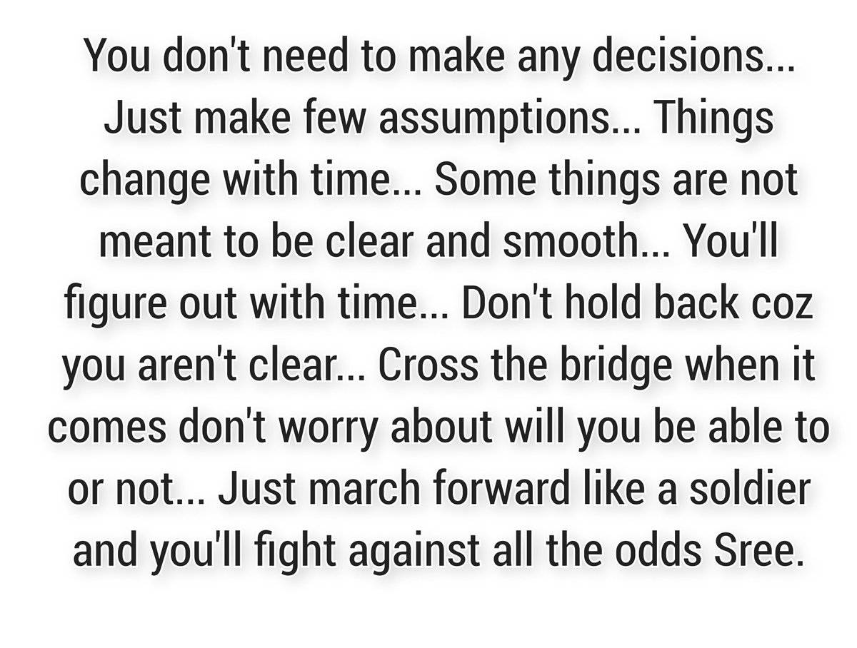 SreeHarshini01's tweet photo. This is something Mr. Kaboo said to me when I was super stressed and uncertain about things. I guess it needs to be heard by everyone. So... https://t.co/RlFFbwlEhL