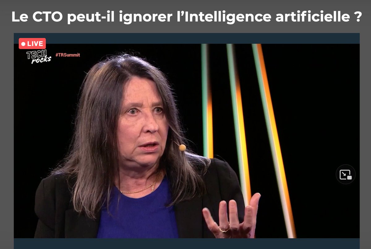 "Faire monter quelqu'un en interne qui connait le métier et le faire monter sur le métier de Data Scientist et l'associer à un DataScientist recruté" indiquait Françoise Soulié à la question de <a href="/DidierGirard/">DidierGirard［Ξ］🏃🐝🐦 ⚛️</a> de <a href="/SFEIR/">SFEIR</a>  "Faut-il recruter en externe un Datascientist" 
 #TRSummit