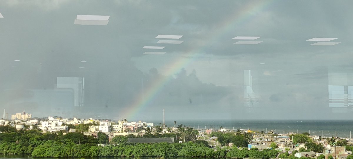 Akhil_Jain_'s tweet photo. Beautiful Rainbow 🌈 in #Chennai 
@praddy06 https://t.co/9fwHY9Txtr