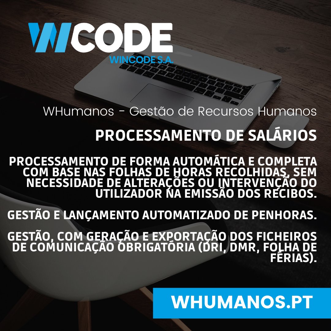 wincode's tweet photo. 𝙾 𝚖ó𝚍𝚞𝚕𝚘 𝚍𝚎 𝙿𝚛𝚘𝚌𝚎𝚜𝚜𝚊𝚖𝚎𝚗𝚝𝚘 𝚍𝚎 𝚂𝚊𝚕á𝚛𝚒𝚘𝚜 𝚍𝚘 WHumanos 𝚙𝚎𝚛𝚖𝚒𝚝𝚎 𝚛𝚎𝚊𝚕𝚒𝚣𝚊𝚛 𝚘 𝚙𝚛𝚘𝚌𝚎𝚜𝚜𝚊𝚖𝚎𝚗𝚝𝚘 𝚍𝚎 𝚏𝚘𝚛𝚖𝚊 𝚊𝚞𝚝𝚘𝚖á𝚝𝚒𝚌𝚊 e também a 𝚐𝚎𝚜𝚝ã𝚘 𝚎 𝚕𝚊𝚗ç𝚊𝚖𝚎𝚗𝚝𝚘 𝚊𝚞𝚝𝚘𝚖𝚊𝚝𝚒𝚣𝚊𝚍𝚘 𝚍𝚎 𝚙𝚎𝚗𝚑𝚘𝚛𝚊𝚜. https://t.co/dC2d9EdB15