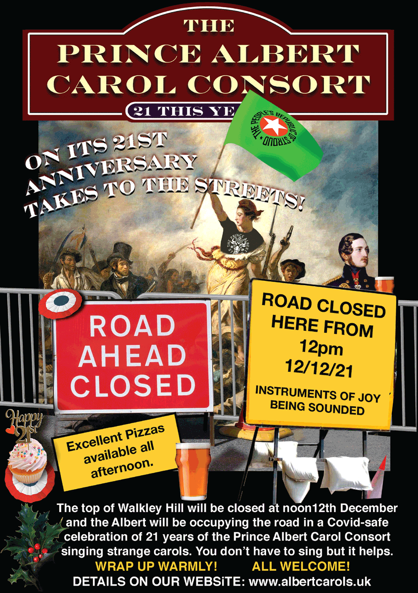 Who is coming to join in our 'unusual carols' event Sundaybthe 12th? We think that <a href="/Knibbsey/">Steve Knibbs</a> should do a little piece from here - it's our 21st anniversary of holding this friendly community event, and we are well planned by having a road closure to ensure a safespace All welcome