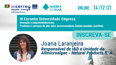 sherpadomar's tweet photo. 🗓️14 dezembro #IIIEncontroSherpadoMar
📣Joana Laranjeira da empresa #Allmicroalgae falará sobre cultivo à escala industrial de microalgas para aplicações alimentares no âmbito do projeto @AlgaValor. Também participam no projeto @CiimarUp e @UPorto.
📝https://t.co/nM6qXBIoob https://t.co/juXEwUAZNF