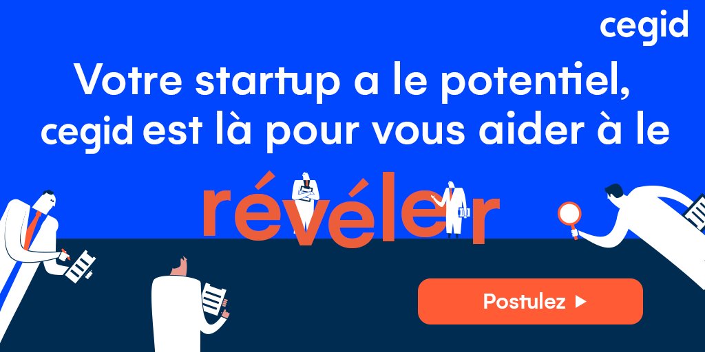 bymaddyness's tweet photo. Vous êtes une #startup early-stage, ayant déjà un MVP pré-testé chez des premiers clients dans le domaine de la #data ? 👀
🚀Tentez d'intégrer le #CegidDataLab, le nouveau programme d’accompagnement de @CegidGroup dès janvier 2022.
https://t.co/uDossQojjV https://t.co/etJqnTVcKV