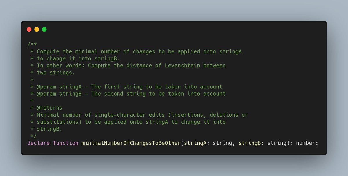 ndubien's tweet photo. #AdventOfPBT Day 10 π
π
π₯° Now that I did my talk at @ReactEurope, let's publish today's topic: add #PropertyBased onto minimalNumberOfChangesToBeOther
Code now? https://t.co/k5pNObo2cx
More details: https://t.co/OePxnMpcMH
Previous days: https://t.co/mIs94oWTNG
Answers β¬οΈ https://t.co/1CjKrKqZac