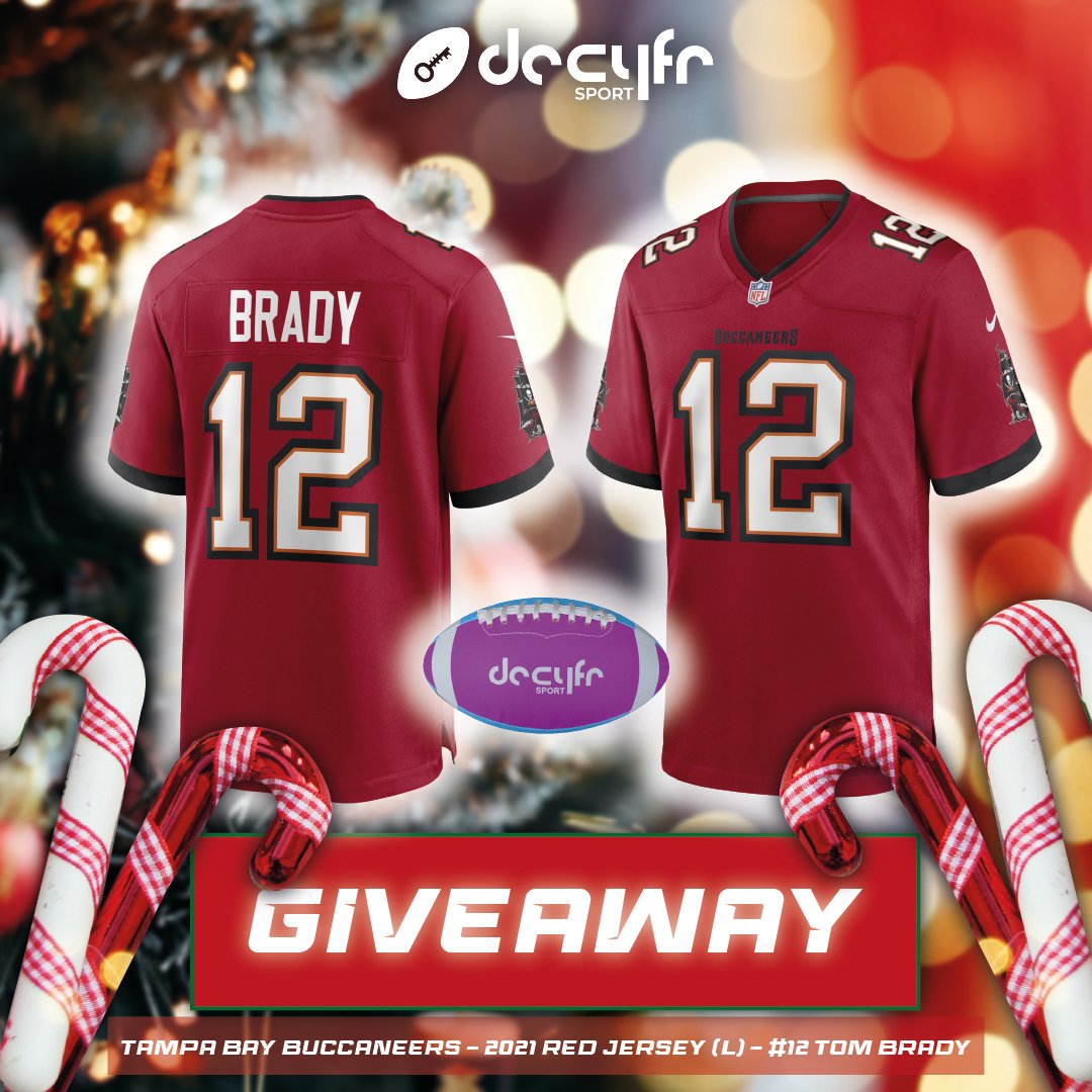 🎄𝗫𝗠𝗔𝗦 𝗚𝗜𝗩𝗘𝗔𝗪𝗔𝗬🎄

We’re teaming up w/ <a href="/BucsUK/">Bucs UK</a> to give away a <a href="/TomBrady/">Tom Brady</a> red <a href="/Buccaneers/">Tampa Bay Buccaneers</a> jersey! (L)

To enter:
🏈 Like &amp; RT this tweet
🏈 Follow <a href="/DecyfrSport/">Decyfr Sport</a> &amp; <a href="/BucsUK/">Bucs UK</a>

Closes Sunday, 26th December @ 10pm! Good luck 🤞

(🇬🇧 &amp; 🇮🇪 only)

#Decyfr #NFL #TomBrady #GoBucs
